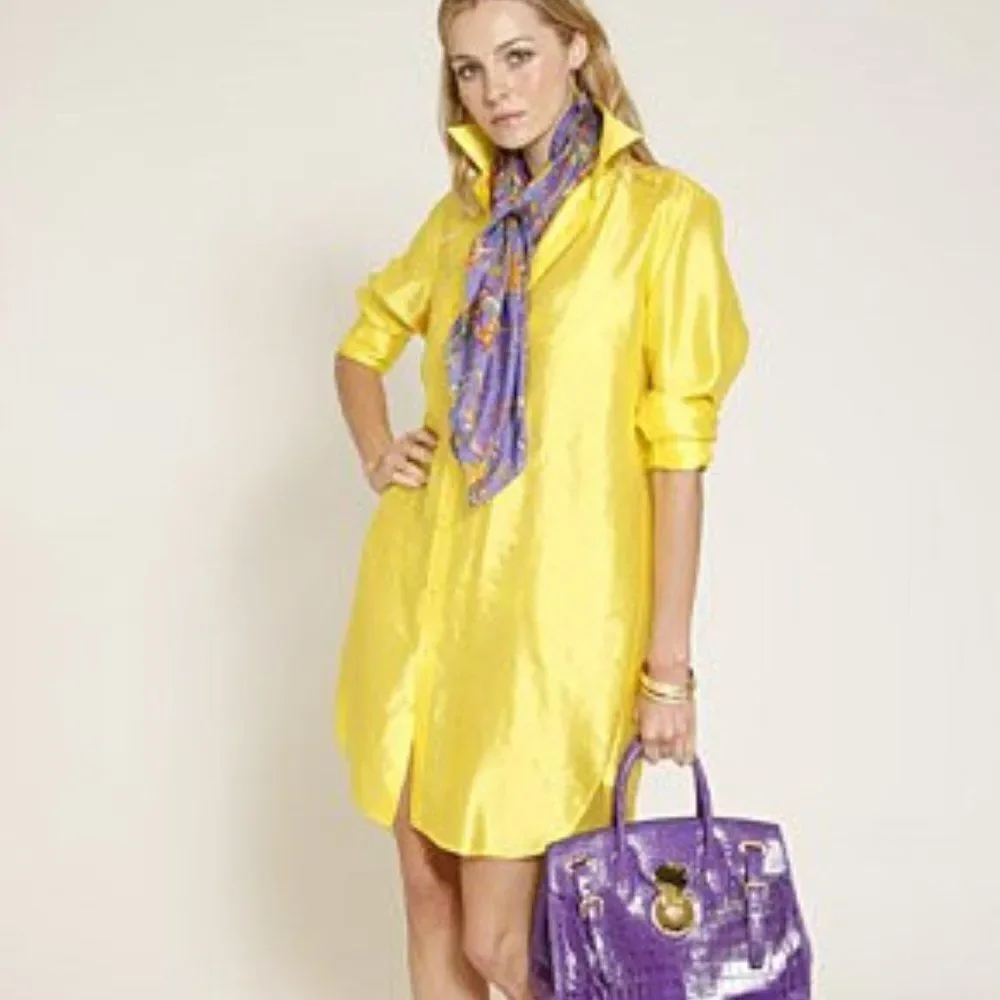 *Ralph Lauren Resort 2009 Collection Purple Watercolor Floral Square Silk Scarf